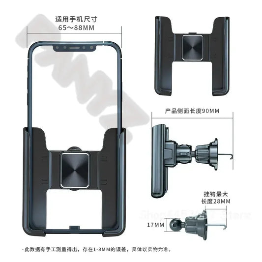 Phone Holder For Car For Beijing BAIC Support Manual Clamping