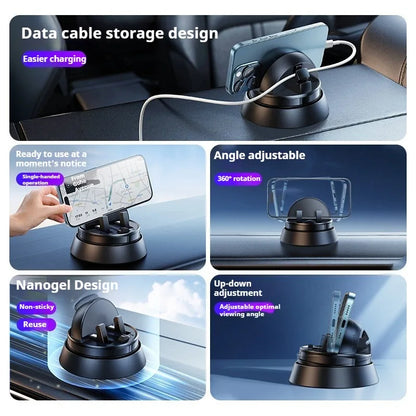 Eary Car Phone Holder Stand Mount for Dashboard With 360 Rotatable Stand