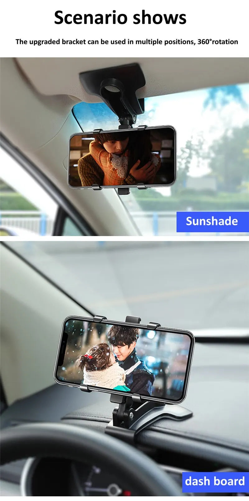 Universal Car Mobile Phone Holder Easy Clip Mount Stand Panel
