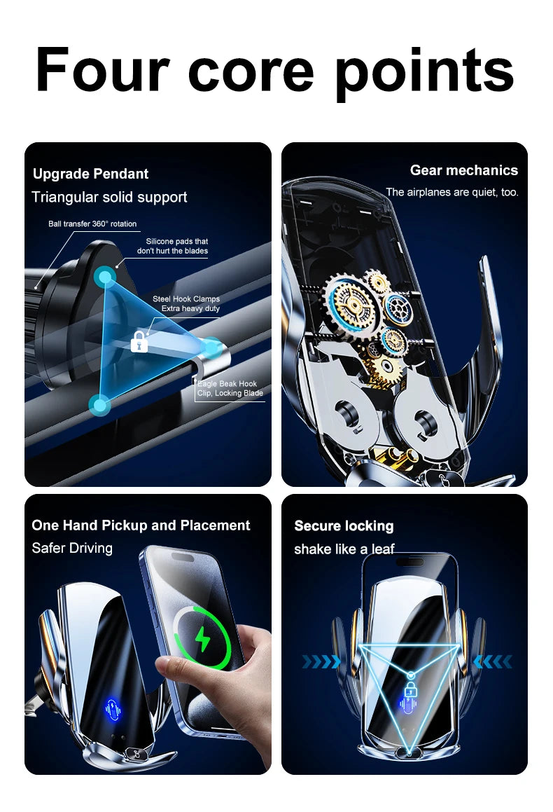 Car Mount Wireless Charging Stand Vehicle Phone Mounts