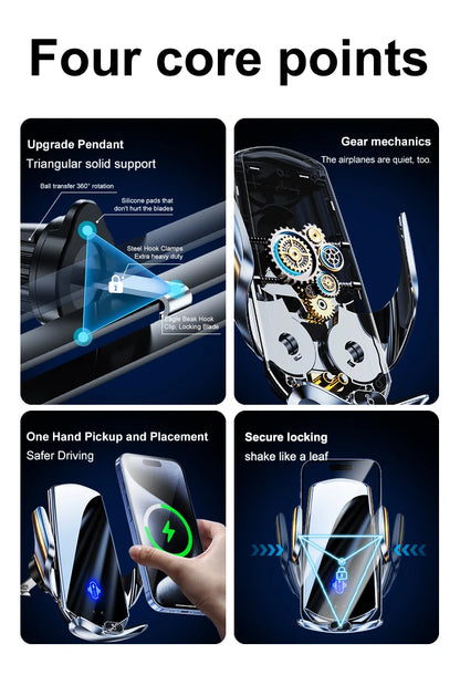 Car Mount Wireless Charging Stand Vehicle Phone Mounts