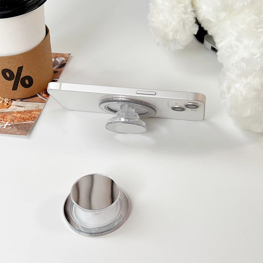 Magsafe metal glitter powder magnetic suction ring holder