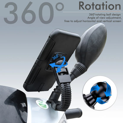 New Motorcycle Phone Holder 360 Degree Rotation Cell Phone Clamp
