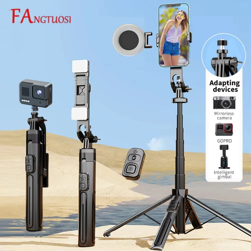 130cm Long Selfie Stick Tripod Extendable Wireless Bluetooth
