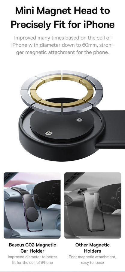 Baseus Magnetic Holder Car Phone Holder Stand Foldable Mount