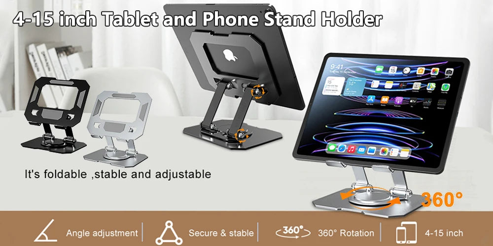 Tablet Stand Holder for Bed Rotatable Phone Stand Holder Long Arm