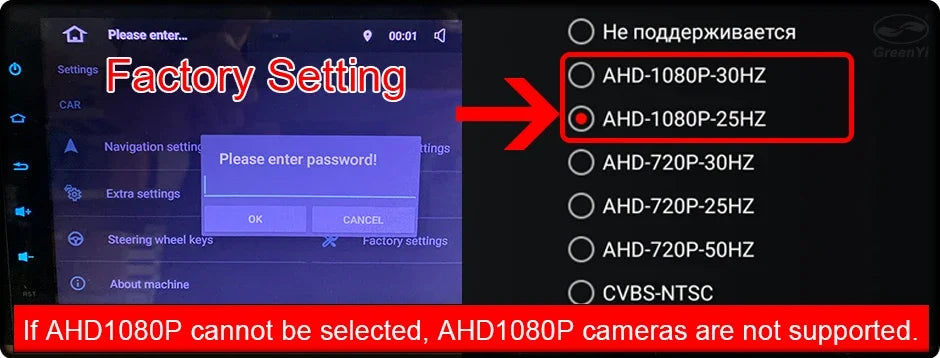 GreenYi 170° AHD Car Rear View Camera Mini Side/Front/Backup