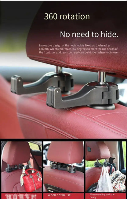 Car mounted hook black phone holder hook multifunctional