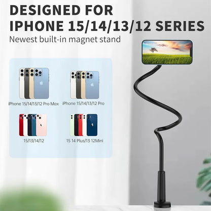 Cellphone bracket Magnetic phone holder Gooseneck Lazy Long