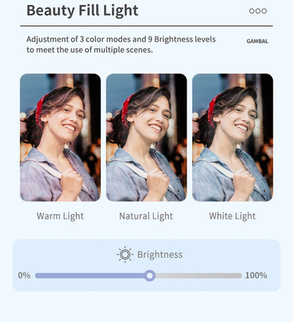 Bluetooth Smartphone Gimbal Stabilizer with Extendable Stick