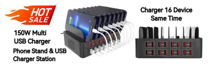 Universal Car Phone Wireless Charger Holder 360° Rotation Mount