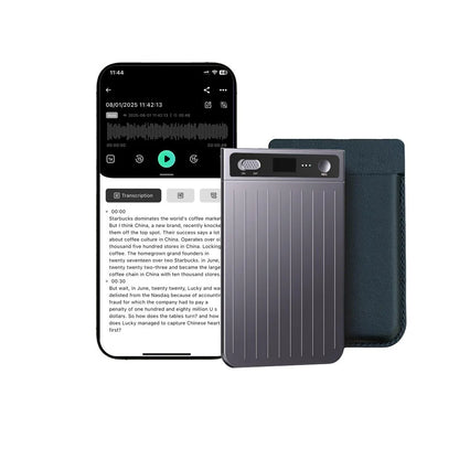 Ultra-thin AI Dual Mode Recorder Chatgpt AI Card Recorder