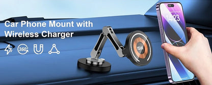 Universal Car Phone Wireless Charger Holder 360° Rotation Mount