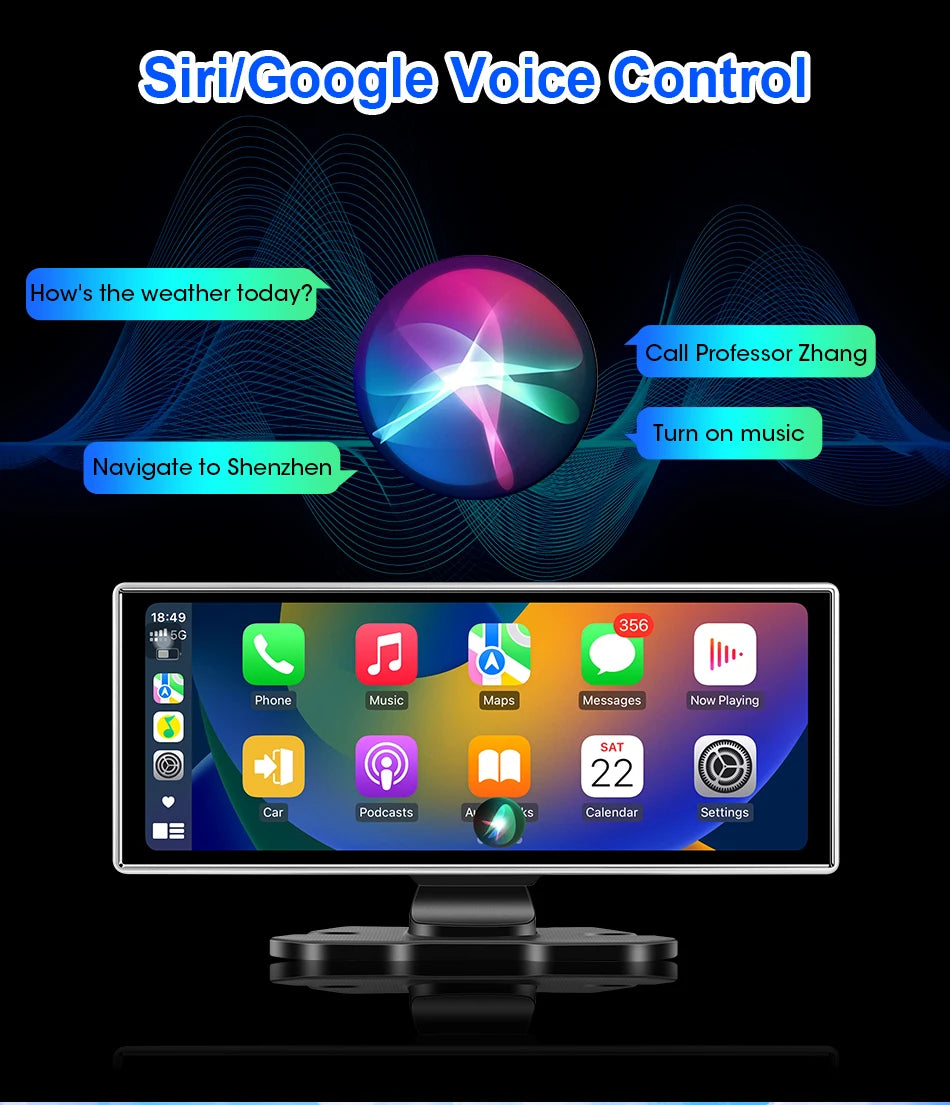 10/11.26 inch Dash Cam 4K Car DVR Wireless Dual Lens