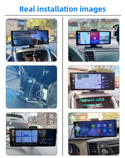 10/11.26 Inch 4K DVR Wireless CarPlay & Android Auto Dash Cam