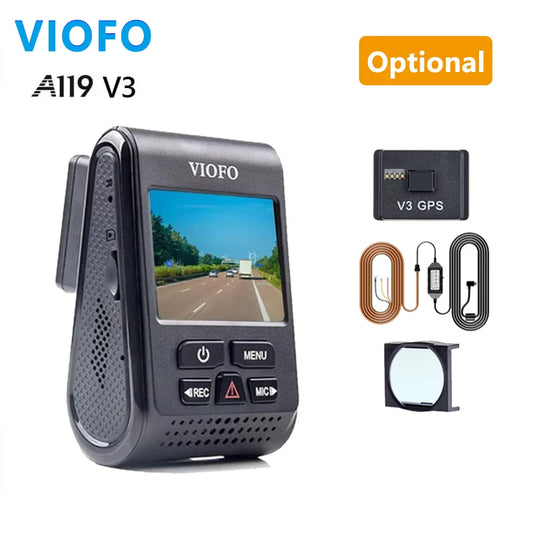 VIOFO A119 V3 2K Car Parking Mode G-Sensor Rota Lens