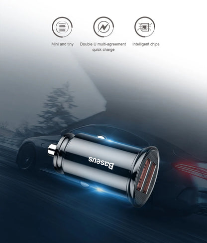 Baseus USB Car Charger Quick Charge Fast Car USB Charger
