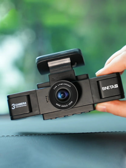 Framefox 3Channel Dash Cam  Black Box 3 Cameras
