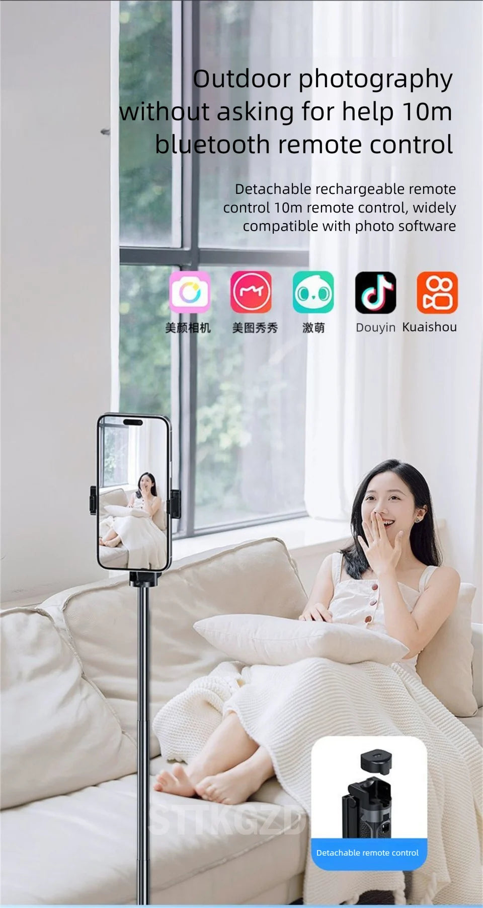 Super Mini Selfie Stick Portable Phone Holder Shooting Aid