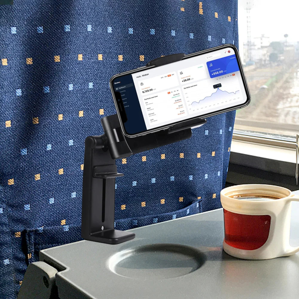 Universal Airplane Phone Holder Portable Travel Stand Desk