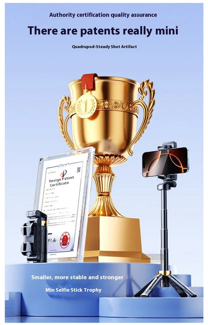 Portable Mini Remote Control Selfie Stick 360 Degree Rotation