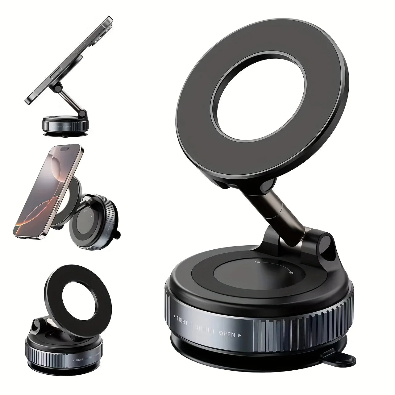 Universal Vacuum Suction Cup Car Phone Holder 360° Rotating