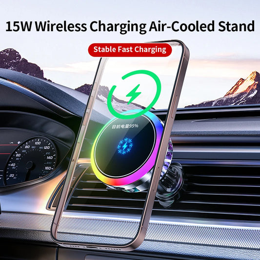 Wireless Car Charger 15W Magnetic Turbo Air Cooling