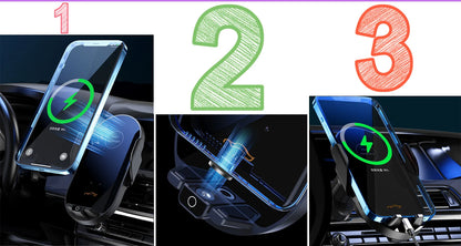 Car Phone Holder Wireless Charging Magnetic Phone Holder Car