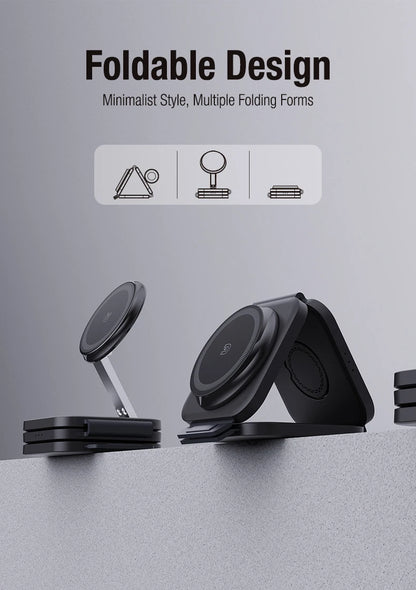 3 in 1 Wireless Charger Magnetic For iPhone Fast Charging