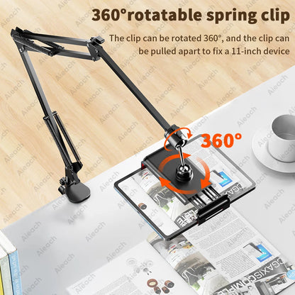 GOYN Metal Tablet Stand, Foldable 360° Rotating Holder