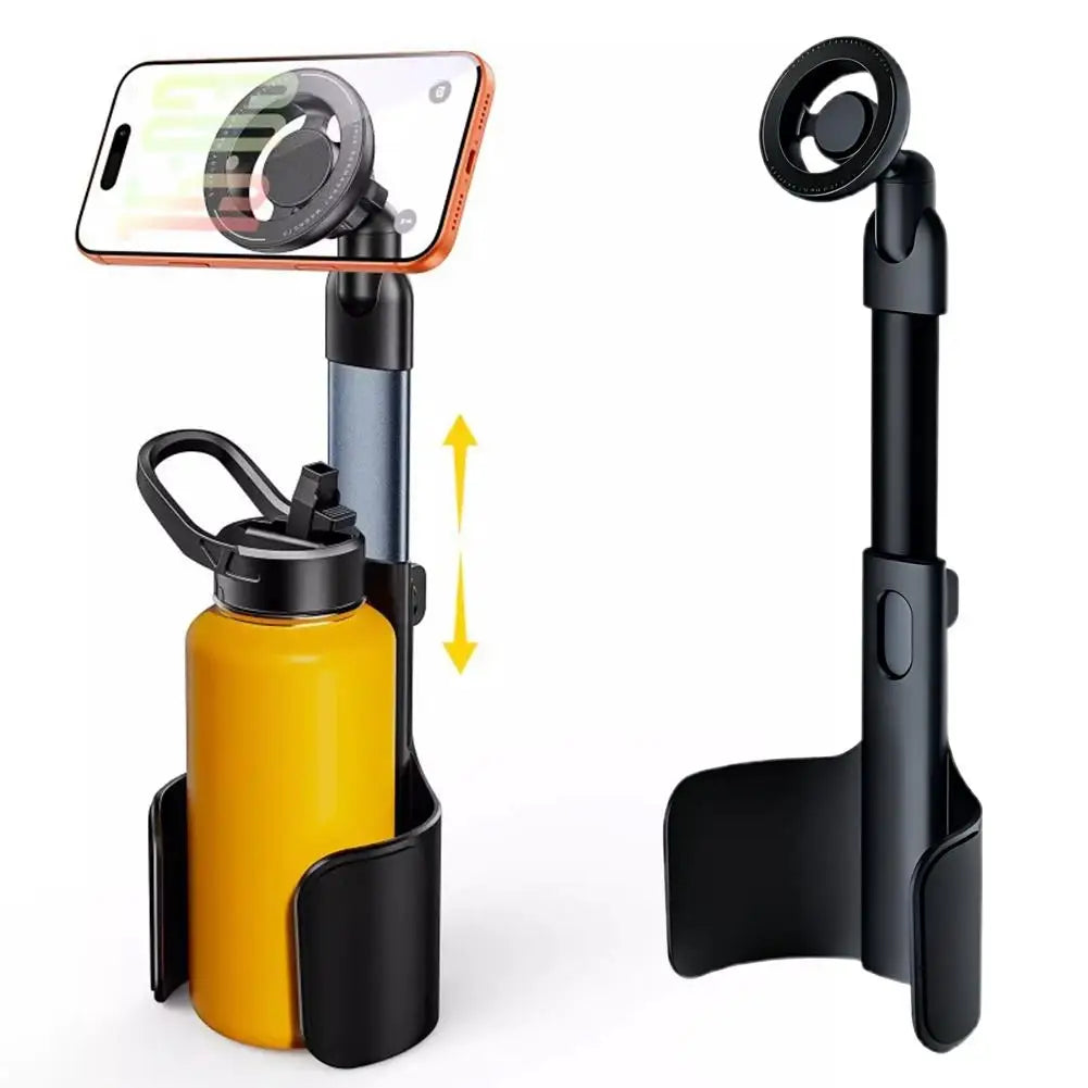 2-In-1 Height-adjustable Car Cup Mount Holder 360° Rotation