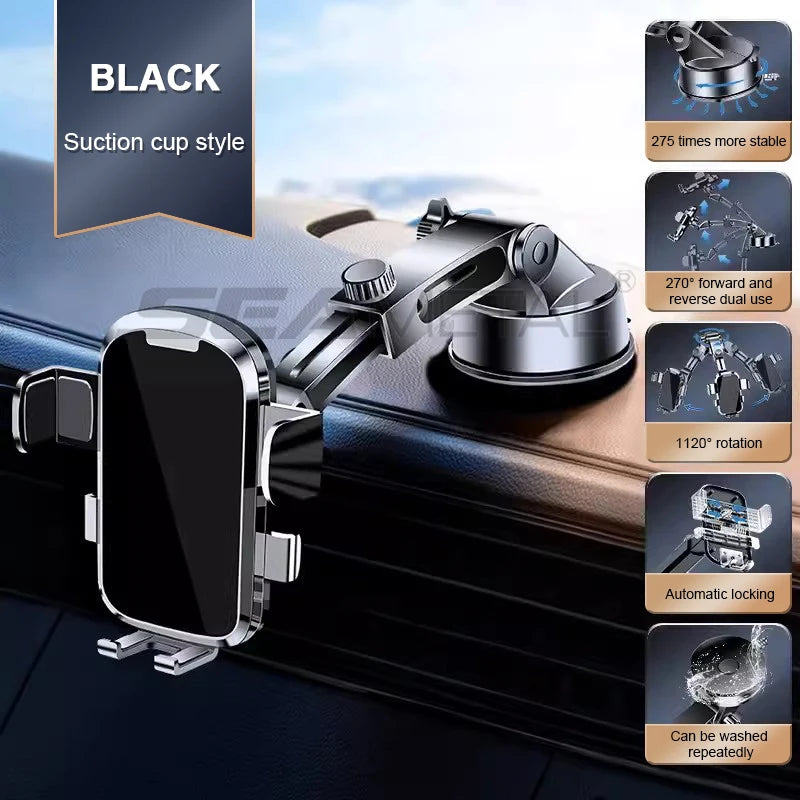 SEAMETAL Dashboard Phone Holder for Car Stable Suction Cup