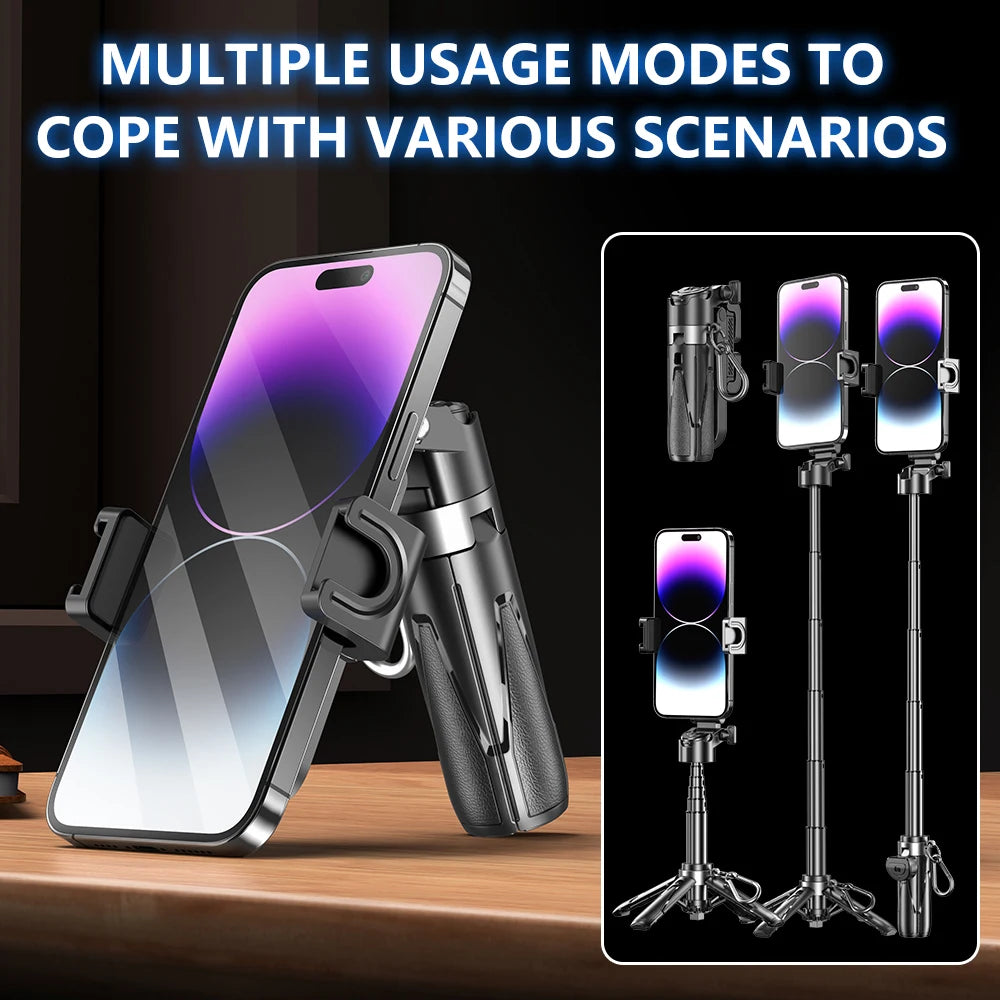 New Handheld Selfie Stick Tripod Stand Foldable Phone Holder