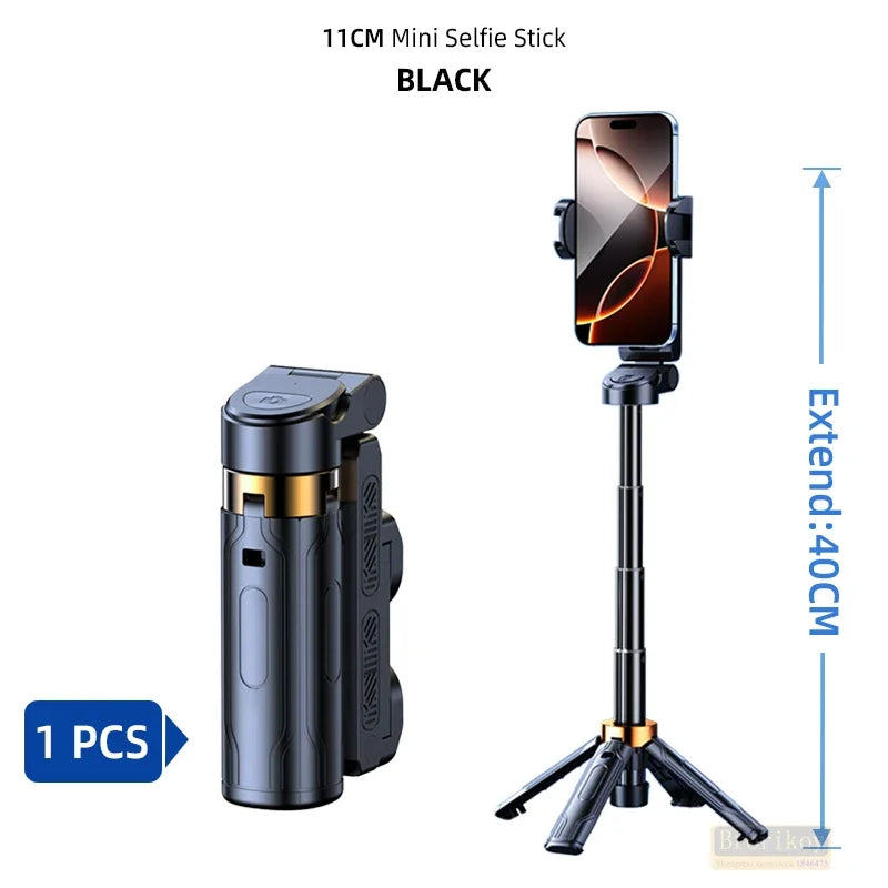 Portable Mini Remote Control Selfie Stick 360 Degree Rotation