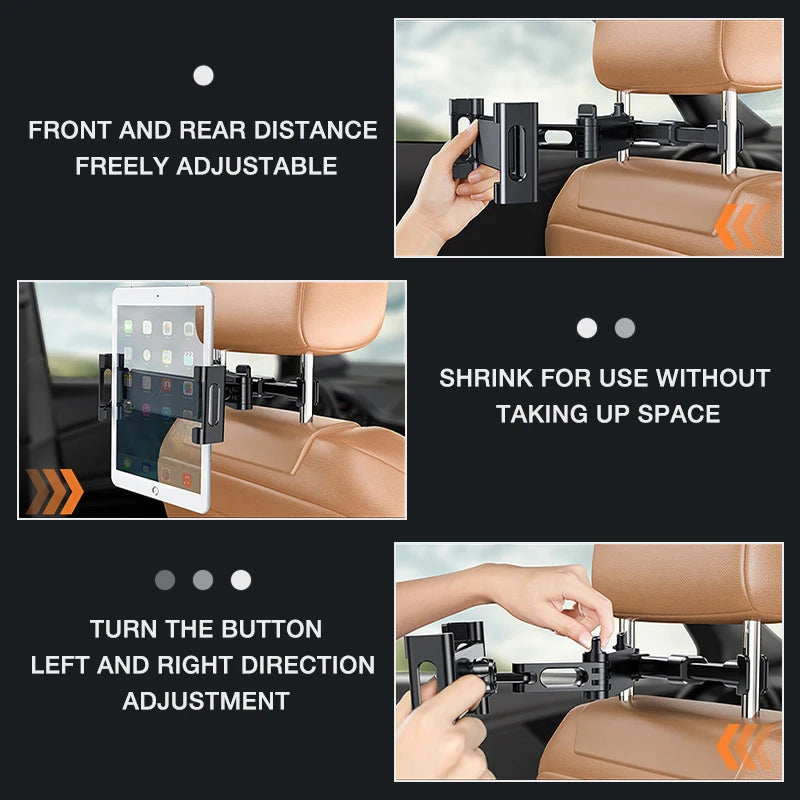 Car Headrest Tablet Holder Seat Back Phone Holder