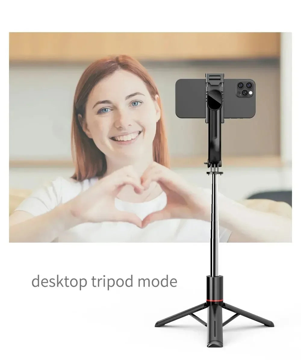 Wireless Selfie Stick for Smartphone 44 Inch Tripod