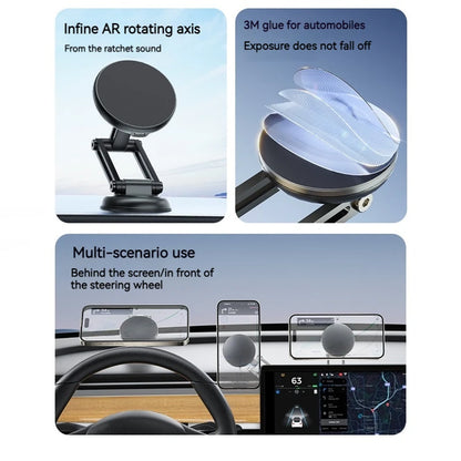 15W Metal Magnetic Car Phone Holder Wireless Charger