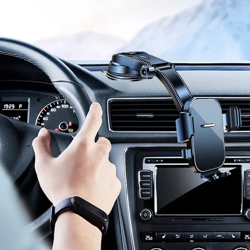 Car Phone Holder Stand Dashboard Mount 360° Rotatable