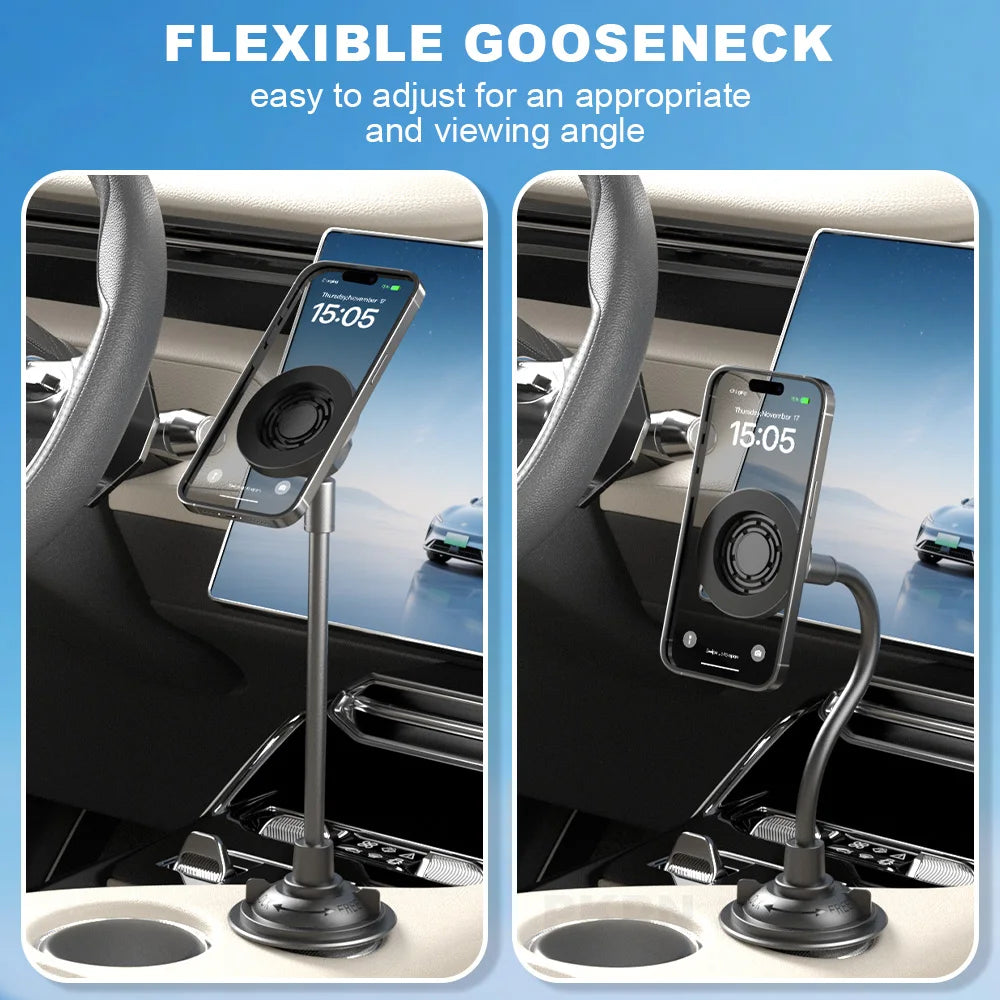 Universal Magnetic Car Phone Holder Cup Holder