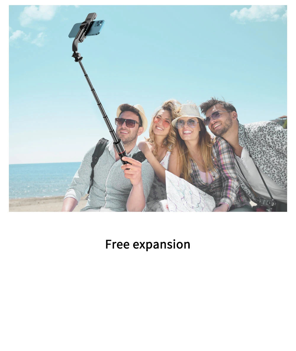 Extended Foldable Wireless Bluetooth Selfie Stick Tripod