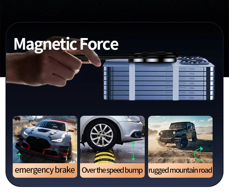 Magnetic Car Phone Holder Foldable Car Cell Phone Support Mount