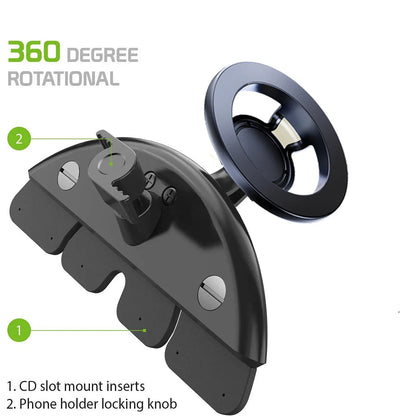 Magnetic Car CD Slot Mount Magsafe Phone Holder Universal