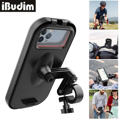 Waterproof Bicycle Handlebar Phone Holder Case Universal