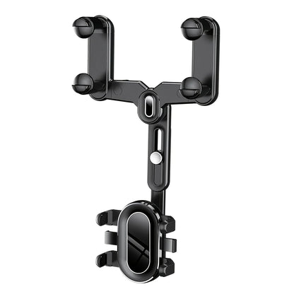 360° Car Rearview Mirror Mobile Phone Holder For Car Rotation