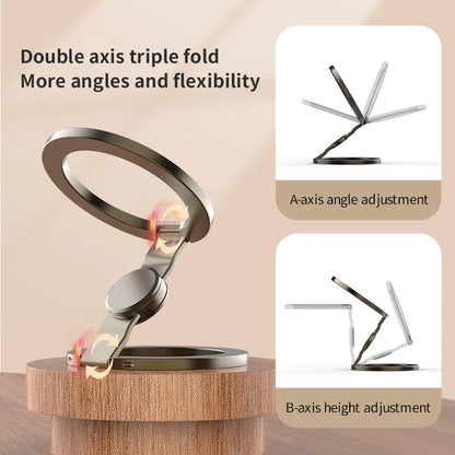 Foldable Double Sided Magnetic Phone Holder Stand