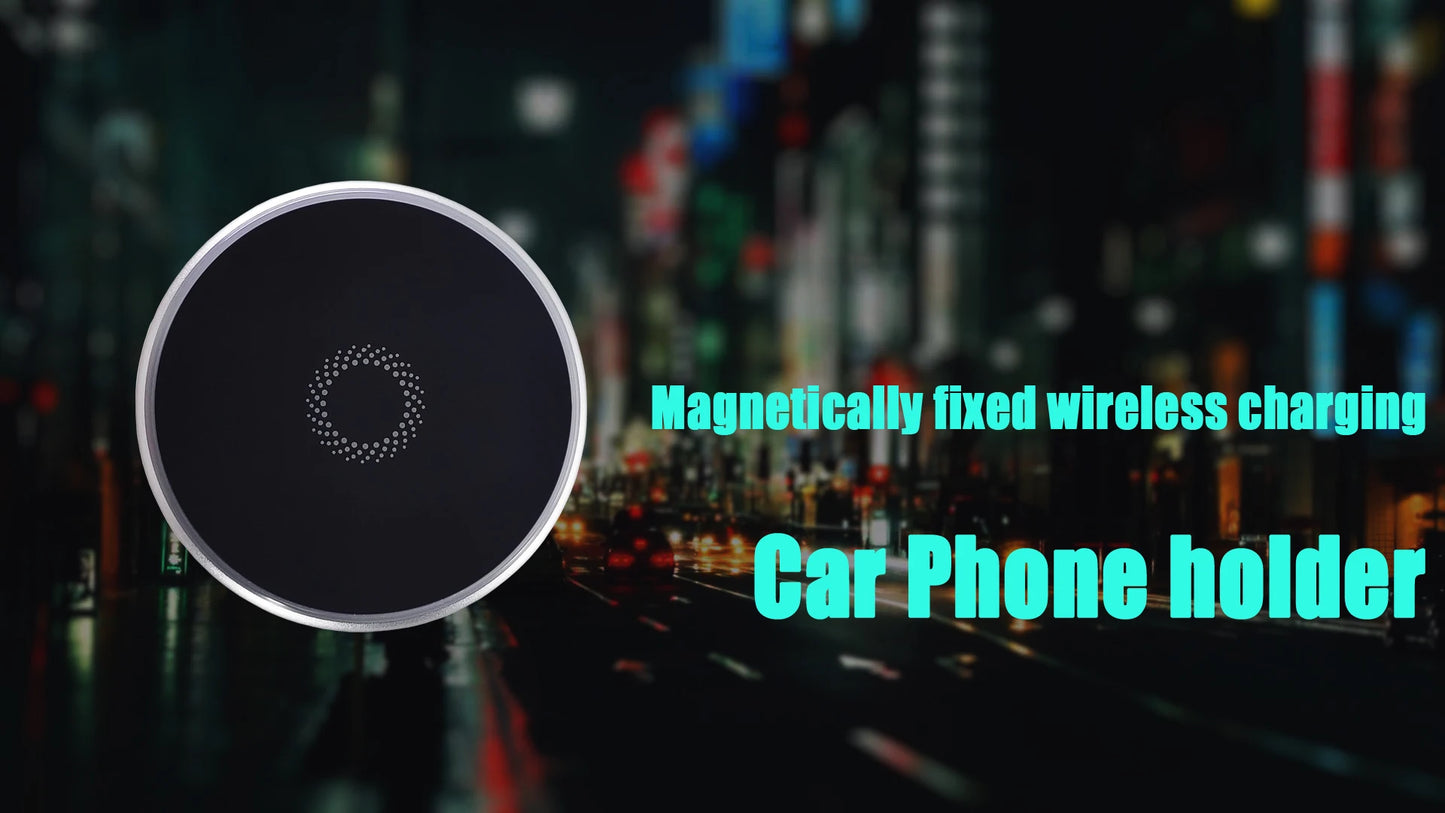 Car Phone Holder Wireless Charging Magnetic Phone Holder Car