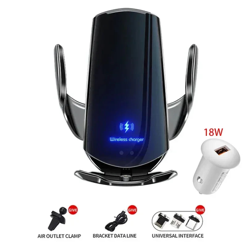 30W Car Wireless Charger Magnetic Automatic Car Mount Phone Holder