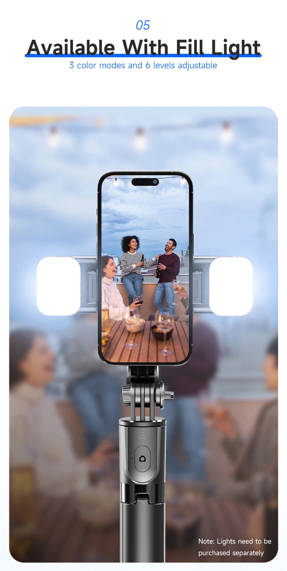 F01 Selfie Stick Portable Tripod Phone Stand