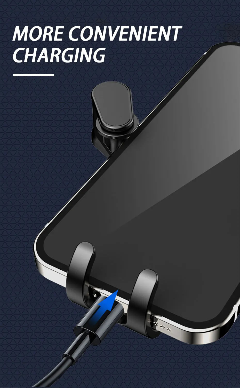 SEAMETAL Car Air Vent Phone Holder Gravity Lock Hook