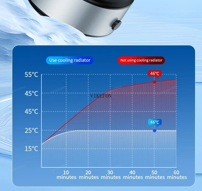 Cooling Car Magnetic Wireless Charger Vacuum Adsorption